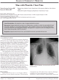 Cover page: Man with Pleuritic Chest Pain