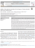 Cover page: Validity of the American Association for the Surgery of Trauma Intestinal Obstruction Grading System