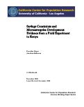 Cover page: Savings Constraints and Microenterprise Development: Evidence from a Field Experiment in Kenya