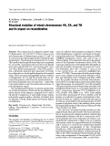 Cover page: Structural evolution of wheat chromosomes 4A, 5A, and 7B and its impact on recombination