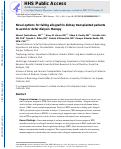 Cover page: Novel options for failing allograft in kidney transplanted patients to avoid or defer dialysis therapy.