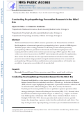 Cover page: Conducting Psychopathology Prevention Research in the RDoC Era