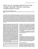 Cover page: Novel cost of a sexually selected trait in the rubyspot damselfly
              Hetaerina americana
              : conspicuousness to prey