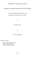 Cover page: Strategies for sharing a floating point unit between SPEs