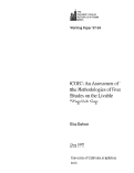 Cover page: COPC: An Assessment of the Methodologies of Five Studies on the Livable Wage/Job Gap