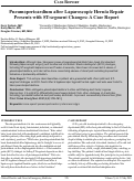 Cover page: Pneumopericardium after Laparoscopic Hernia Repair Presents with ST-segment Changes: A Case Report