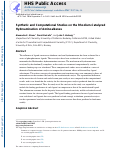 Cover page: Synthetic and Computational Studies on the Rhodium-Catalyzed Hydroamination of Aminoalkenes