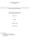 Cover page: “That Memory, I Cannot Erase”: In the Cross Fire of Being in a Mixed-Status Family and Having Juvenile Carceral Involvement