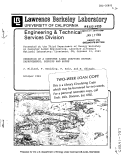 Cover page: OPERATION OF A COMPUTER AIDED DRAFTING SYSTEM: IMPROVEMENTS, RESULTS AND HOPES