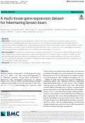 Cover page: A multi-tissue gene expression dataset for hibernating brown bears