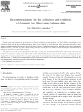 Cover page: Recommendations for the collection and synthesis of Antarctic Ice Sheet mass balance data