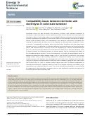 Cover page: Compatibility issues between electrodes and electrolytes in solid-state batteries