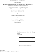 Cover page: Hybrid Methods for Optimization with High Performance and Robustness