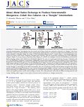 Cover page: Metal–Metal Redox Exchange to Produce Heterometallic Manganese–Cobalt Oxo Cubanes via a “Dangler” Intermediate