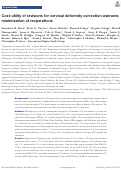 Cover page: Cost-utility of revisions for cervical deformity correction warrants minimization of reoperations