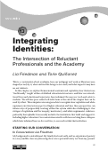 Cover page: Integrating Identities: The Intersection of Reluctant Professionals and the Academy