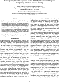 Cover page: A Biologically-Plausible Cognitive Model (BPCM) of Positive and Negative Congruency Effects in Masked Priming