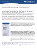 Cover page: Current clinical practices and challenges in molecular testing: a GOAL Consortium Hematopathology Working Group report.