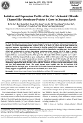 Cover page: Isolation and Expression Profile of the Ca2+-Activated Chloride Channel-like Membrane Protein 6 Gene in Xenopus laevis