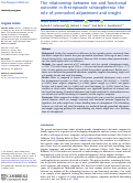 Cover page: The relationship between sex and functional outcome in first-episode schizophrenia: the role of premorbid adjustment and insight.