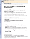 Cover page: Phase 2 study of bosutinib, a Src inhibitor, in adults with recurrent glioblastoma