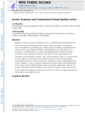 Cover page: Arsenic Exposure and Compromised Protein Quality Control.