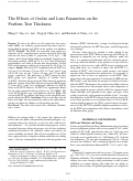 Cover page: The Effects of Ocular and Lens Parameters on the Postlens Tear Thickness