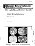 Cover page: Mechanistic Models