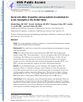 Cover page: Racial and Ethnic Disparities Among Patients Hospitalized for Acute Cholangitis in the United States