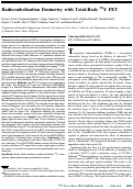 Cover page: Radioembolization Dosimetry with Total-Body 90Y PET