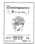 Cover page: WPP, No. 34: Neurolinguistics Bibliography