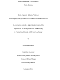 Cover page: Media Exposure of Police Violence: Assessing Psychological Risk and Resilience in Black Americans