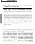 Cover page: Activity of lapatinib a novel HER2 and EGFR dual kinase inhibitor in human endometrial cancer cells