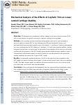 Cover page: Mechanical analysis of the effects of cephalic trim on lower lateral cartilage stability.