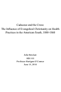 Cover page: Caduceus and the Cross: The Influence of Evangelical Christianity on Health Practices in the American South, 1800-1860