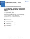 Cover page: Can a Micronutrient Mixture Delay the Onset and Progression of Symptoms of Single-Point Mutation Diseases?