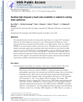 Cover page: Resting high-frequency heart rate variability is related to resting brain perfusion.