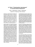 Cover page: Is There "Catastropic Interference" in Connectionist Networks?