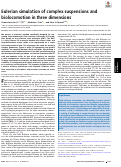 Cover page: Eulerian simulation of complex suspensions and biolocomotion in three dimensions