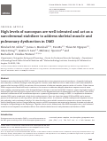 Cover page: High levels of sarcospan are well tolerated and act as a sarcolemmal stabilizer to address skeletal muscle and pulmonary dysfunction in DMD