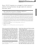 Cover page: Serum CA19-9 response as a surrogate for clinical outcome in patients receiving fixed-dose rate gemcitabine for advanced pancreatic cancer.