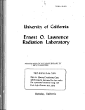 Cover page: PRODUCTION OF NUCLEON ISOBARS BY 7 BeV/c PROTONS