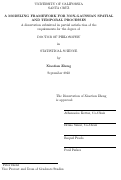 Cover page: A Modeling Framework for Non-Gaussian Spatial and Temporal Processes