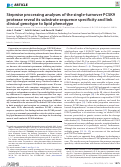 Cover page: Stepwise processing analyses of the single-turnover PCSK9 protease reveal its substrate sequence specificity and link clinical genotype to lipid phenotype