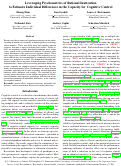 Cover page: Leveraging psychometrics of rational inattention to estimate individual differences in the capacity for cognitive control