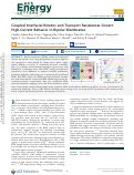 Cover page of Coupled Interfacial Kinetics and Transport Resistances Govern High-Current Behavior in Bipolar Membranes