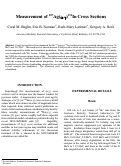 Cover page: Measurement of 107Ag(alpha,gamma)111In cross sections