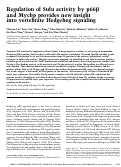 Cover page: Regulation of Sufu activity by p66β and Mycbp provides new insight into vertebrate Hedgehog signaling