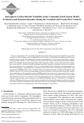 Cover page: Atmospheric Carbon Dioxide Variability in the Community Earth System Model: Evaluation and Transient Dynamics during the Twentieth and Twenty-First Centuries