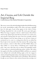 Cover page: Art, Cinema, and Life Outside the Imperial Ring